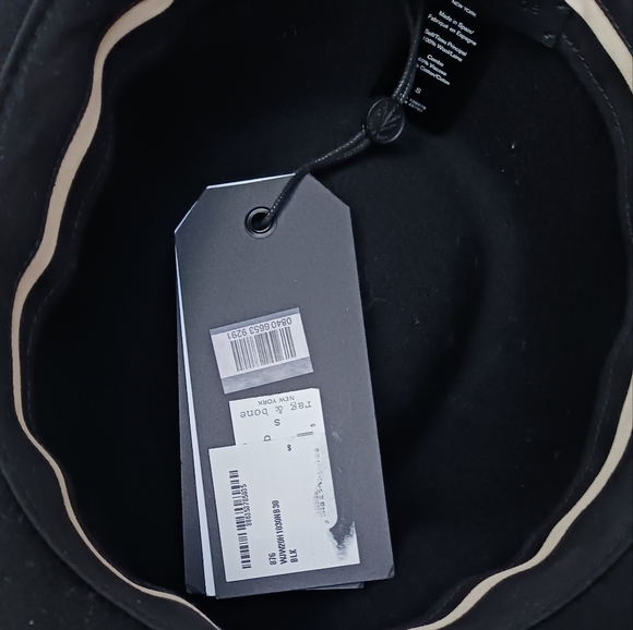 NWT Rag & Bone Drape Band Wool Trilby Hat size Small Navy Blue - Picture 2 of 2